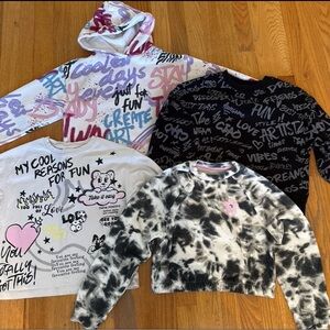 Zara Graphic Hoodie and Sweatshirt Set size 8-9 years old